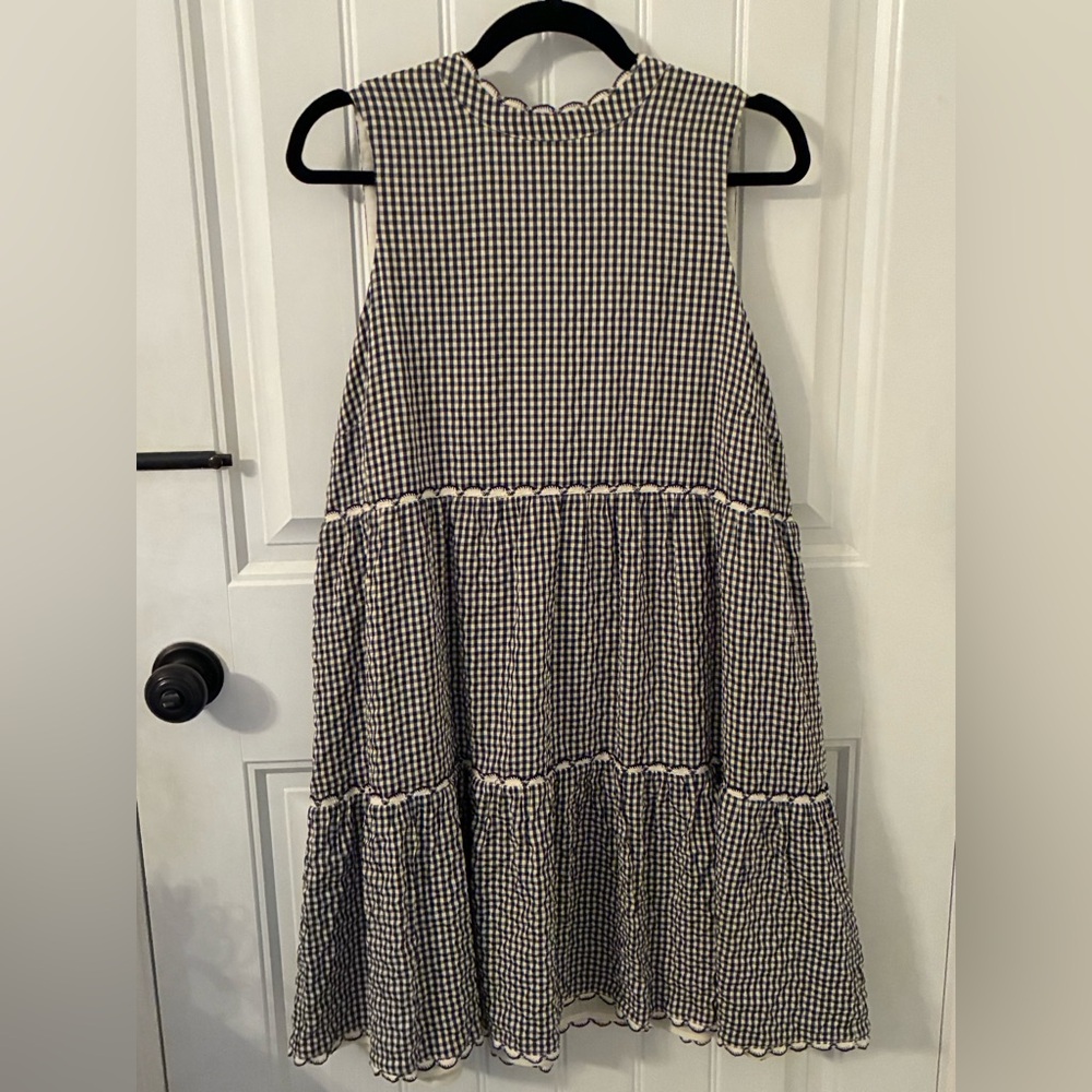 Tuckernuck Pomander Place Navy Blue Gingham Morgan Dress,Brand New w/Tags!!!